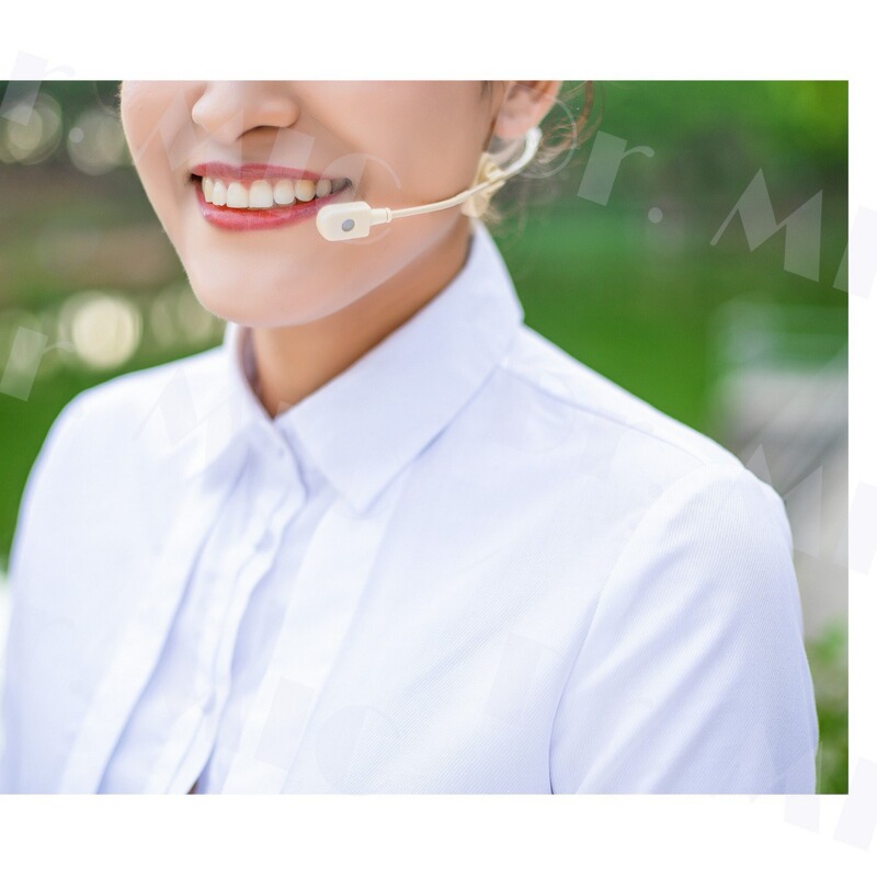 Teacher Mai Ms-300 Professional Headset Microphone for Live Performances, Singing and Dancing, Dedicated Wireless Ear-Hook Microphone for Little Bee