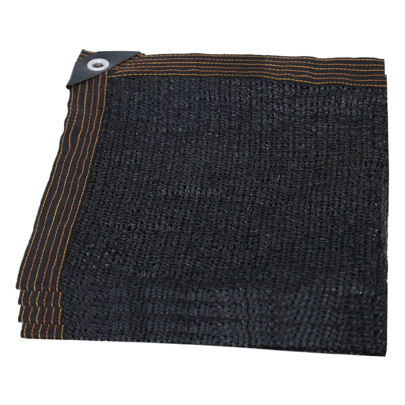 Оптовая черная Солнцезащитная сетка с окантовкой перфорированная Солнцезащитная теплоизоляция Чистое шифрование утолщенная теневая сетка открытый двор солнцезащитный парус