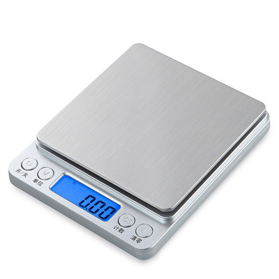 I2000 Mini Jewelry says Stainless steel Electronics baking Kitchen Scale With tray 500g1kg2kg3kg