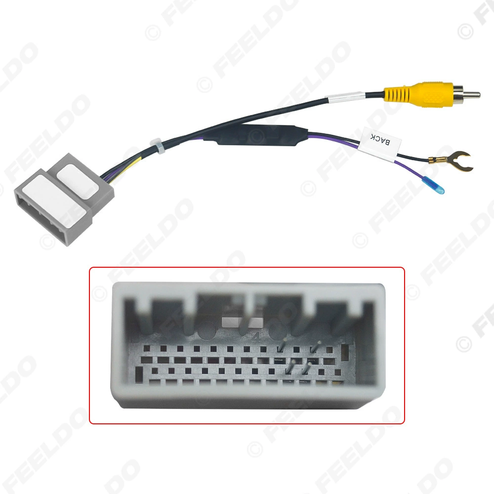 Подходит для Honda CRV Fit кабель адаптера заднего вида реверсивная линия 24Pin камера конверсионная линия задний прицел