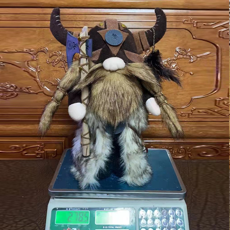 Estación independiente transfronteriza personalizada Nuevo producto Viking Warrior Gnome Doll Viking Warrior Gnome Doll