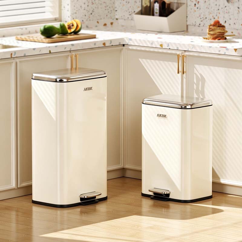 Foot-Operated Trash Can for Home Use in Living Room and Bathroom, High-End Simple Stainless Steel Foot-Pedal Narrow Gap Trash Bin, Direct from the Source Factory Foot-Operated Trash Can for Home Use in Living Room and Bathroom, High-End Simple Stainless Steel Foot-Pedal Narrow Gap Trash Bin, Direct from the Source Factory