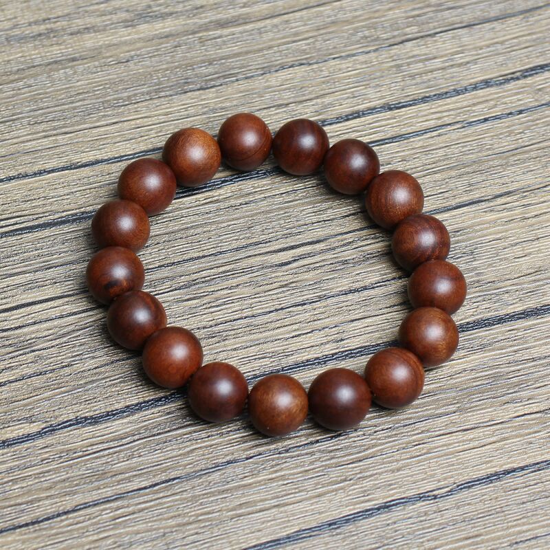 Lightning strike jujube wooden Buddha beads bracelet 12mm17 men and women bracelet Taoist instrument hand-polished