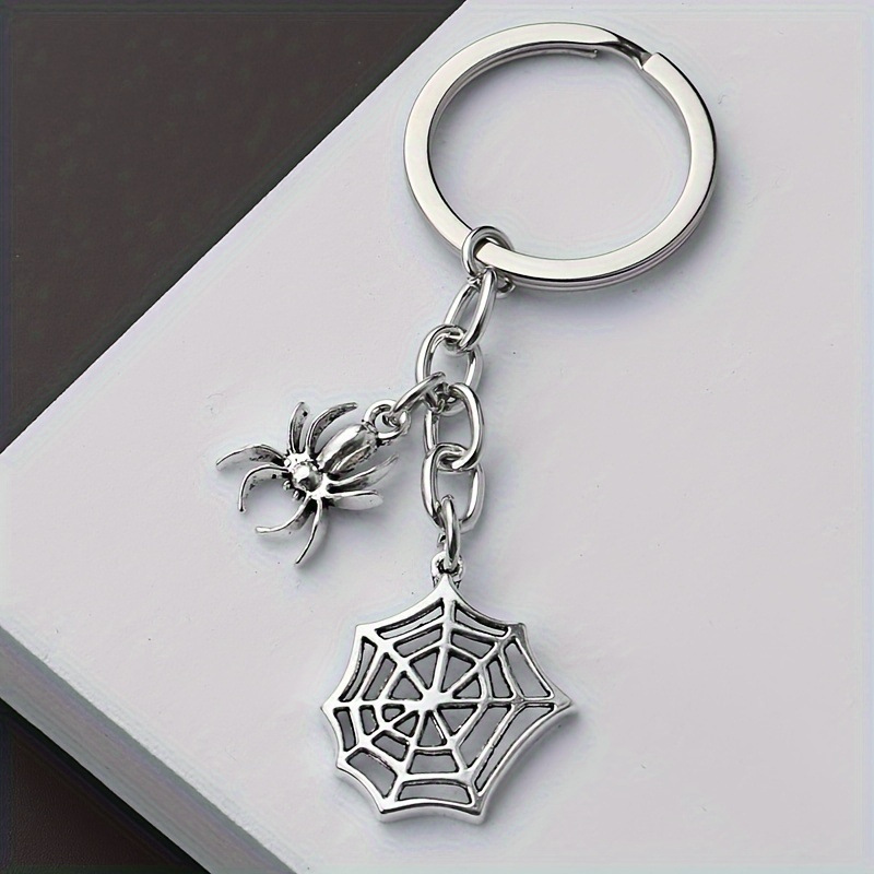 Cross-Border Trade Halloween Series Animal Spider Keychain Pendant Factory Direct Sale Car Key Accessories