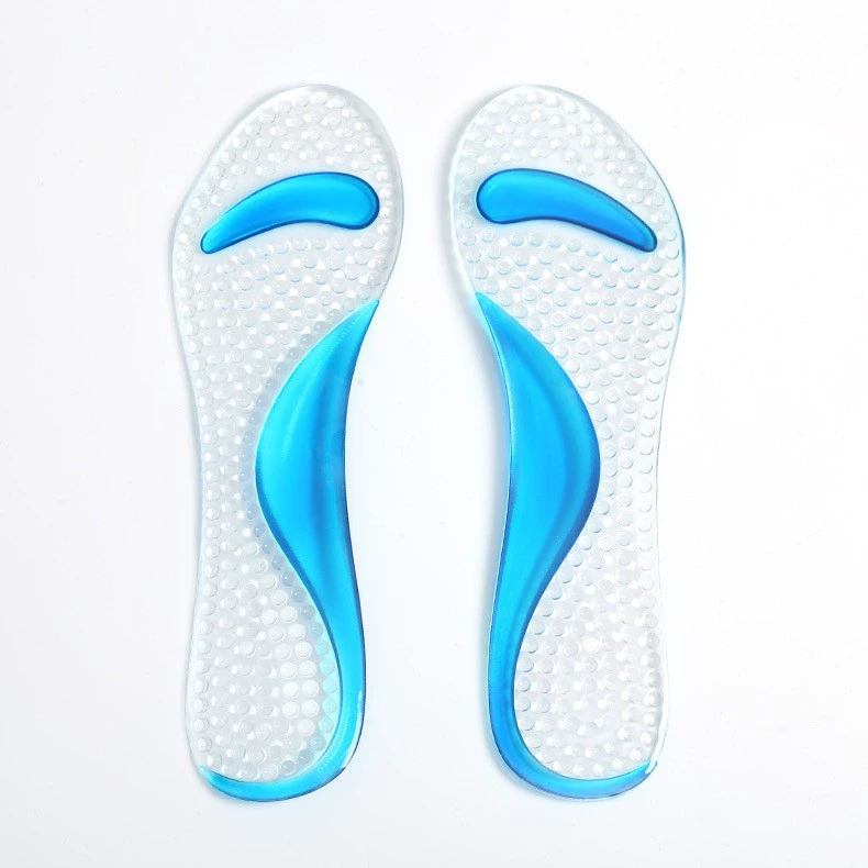 Двуногий лук утолщенный семиплный коврик Прозрачная силиконовая женская сандалия семиплный коврик gel женские туфли на высоком каблуке противоскользящая стелька