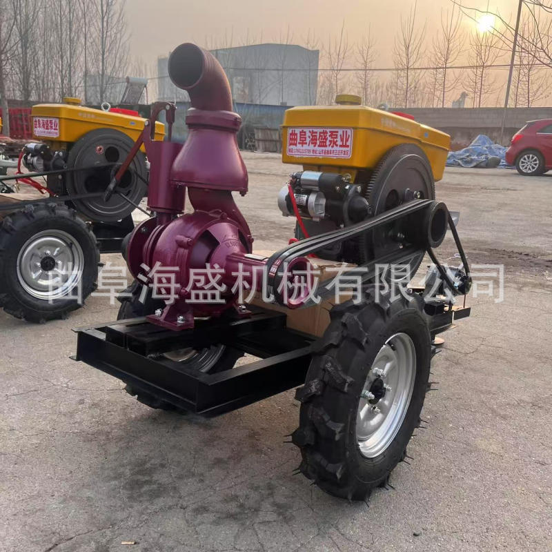 柴油抽水泵 河底污水抽水机 6寸8寸10寸移动离心污水泵