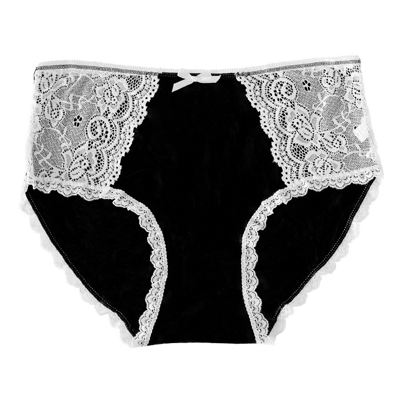 2025外贸供应中腰内裤女透气纯棉裆舒适欧码三角裤Plush panties|undefined