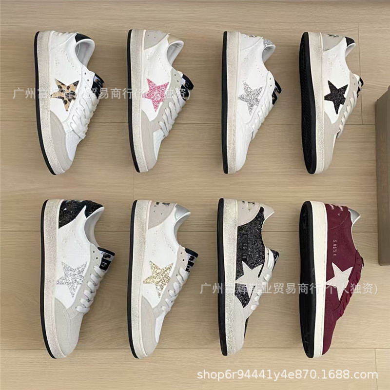 2026 Autumn New Color-Block Sequin Star Sneakers for Women, Retro White Shoes, Casual Everyday Versatile Board Shoes for Women 2026 Autumn New Color-Block Sequin Star Sneakers for Women, Retro White Shoes, Casual Everyday Versatile Board Shoes for Women