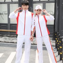 出场运动员运动服套装男女体育生中国队印字外套领奖羽毛球服定制
