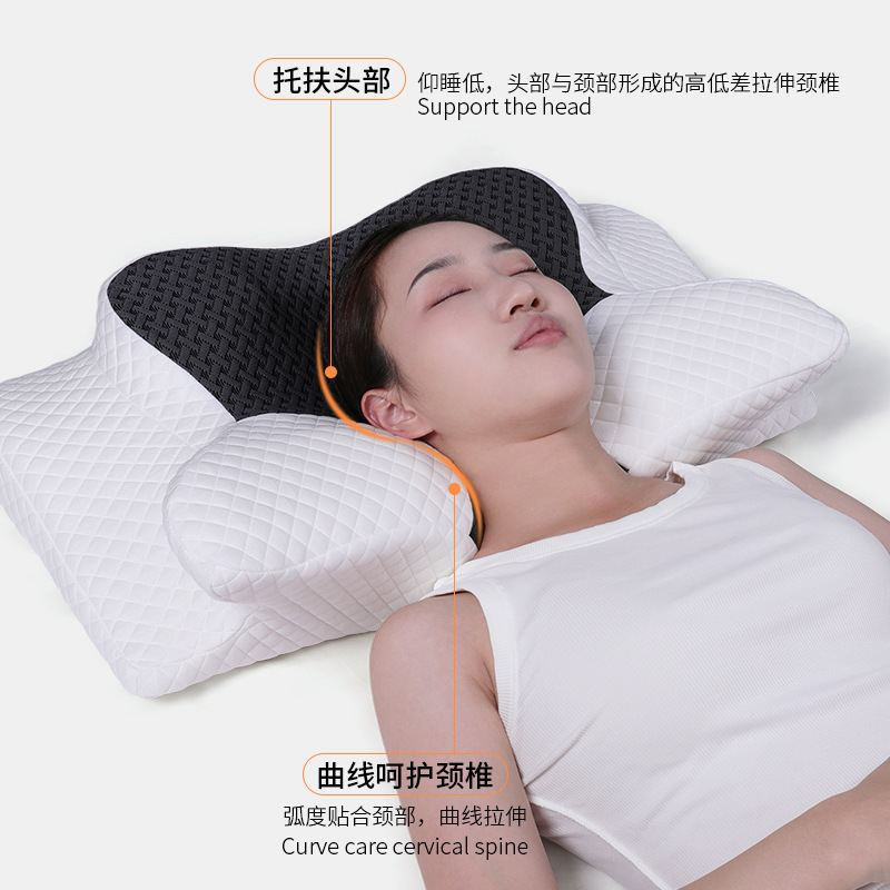 记忆枕亚马逊热销记忆棉a类慢回弹人体工学睡眠枕Pillow颈椎枕头|undefined