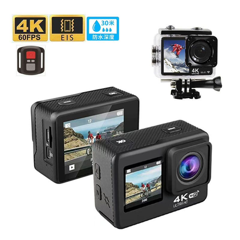 Спортивная 4K HD камера с EIS антишок, устойчивость к дрожанию