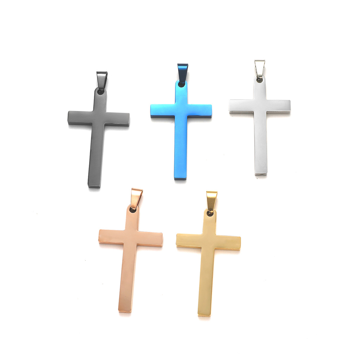 Geometric, Customization Laser Engraving Pattern 1 Piece 49*28*1.8 50*28*1.8 Hole 1~1.9mm Titanium Steel Geometric Customization Laser Engraving Pendant Chain DIY Jewelry Accessories