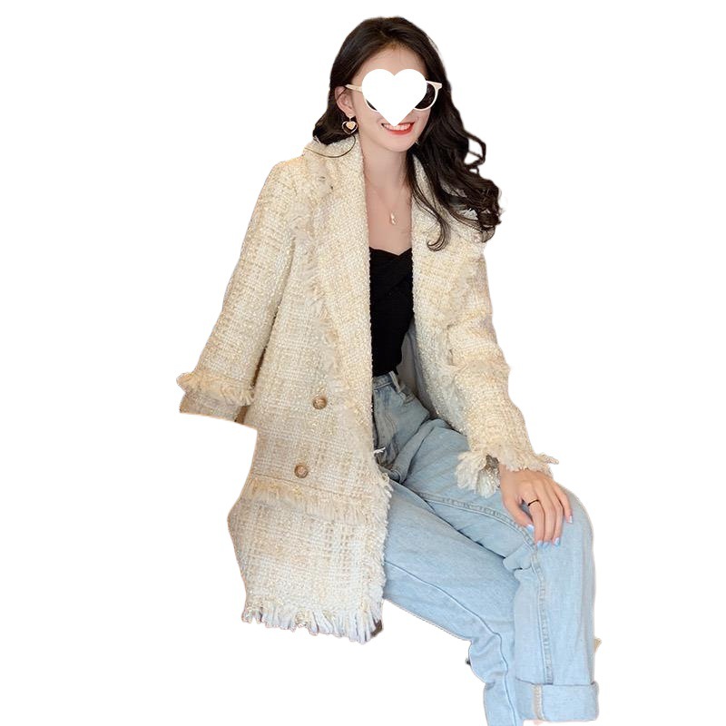 Mid-length woolen coat - Image 2
