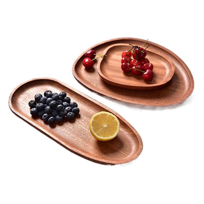 Directo de fábrica retro placa exótica fruta placa de madera maciza pastel pequeño placa LOGO gran cantidad Congou