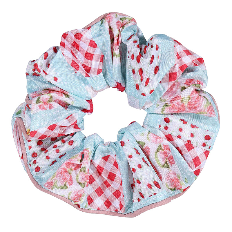 Lindo lazo para el cabello del intestino grueso floral para niños, niña no lastima el cabello, cuerda para la cabeza, cuerda para la cabeza, niña, banda elástica de cola de caballo alta