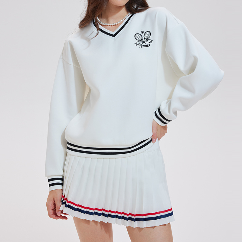 Cross-Border Autumn and Winter Casual Sports Suit, Loose Slimming Sweatshirt for Women, Outdoor Fitness Short Skirt, Two-Piece Yoga Suit