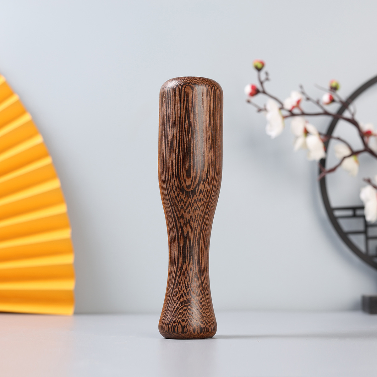 Chicken Wing Wood Garlic Masher, Garlic Paste Tool, Garlic Crusher, Solid Wood Garlic Hammer, Medicine Stick, Wooden Garlic Press for Home Use