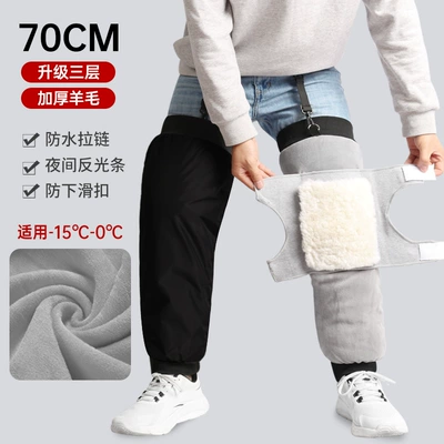 Motorcycle Safety Supplies – Men's and Women's Protective Gear - upgraded-to-three-layers-70cm-thick-silver-fox-velvet-real-wool-built-in-knee-pads