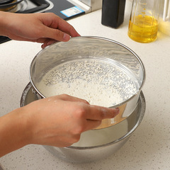 廠家批發簡約不鏽鋼網多功能麵粉篩廚房用具DIY烘培工具米粉篩