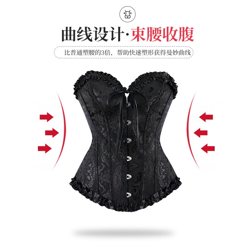 New Style Waist-Cinching Printed Strapless Women's Bustier Top, Sexy Shapewear Top, Aliexpress Cross-Border E-Commerce Supply