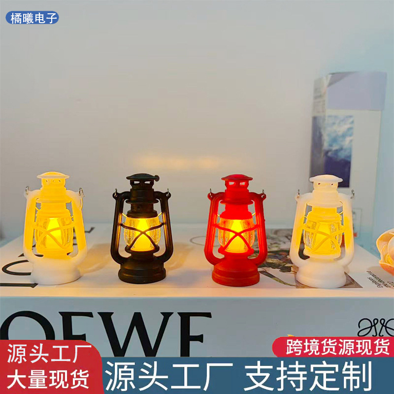 Mini Retro Simulated Horse Lantern Electronic Candle Light Led Kerosene Lamp Creative Portable Wind Lantern Decorative Desktop Ornament Mini Retro Simulated Horse Lantern Electronic Candle Light Led Kerosene Lamp Creative Portable Wind Lantern Decorative Desktop Ornament