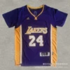 Lakers 24 purple short sleeves