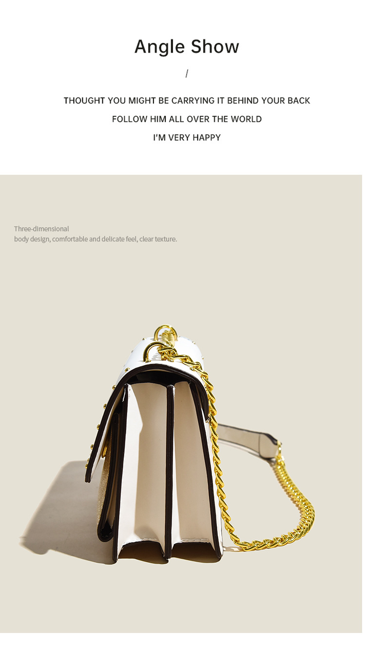 2023 Herbst Neue Live-Übertragung Beliebte Einzelschulter Diagonalkette Niet Kleine Quadratische Damentasche Fabrik Direktverkauf und Lieferung_voghion.com