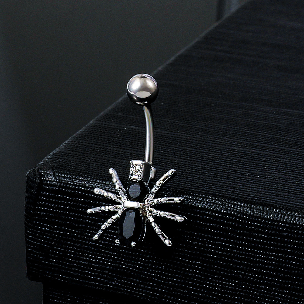 Piercing nombril papillon en zircon incrusté acier inoxydable_voghion.com