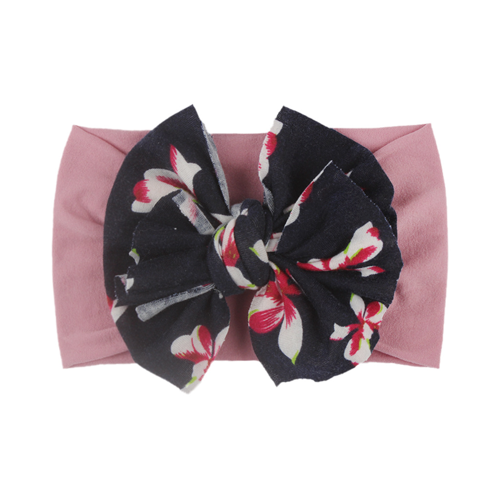 Fashion Bow Knot Nylon Printing Hair Band display picture 8