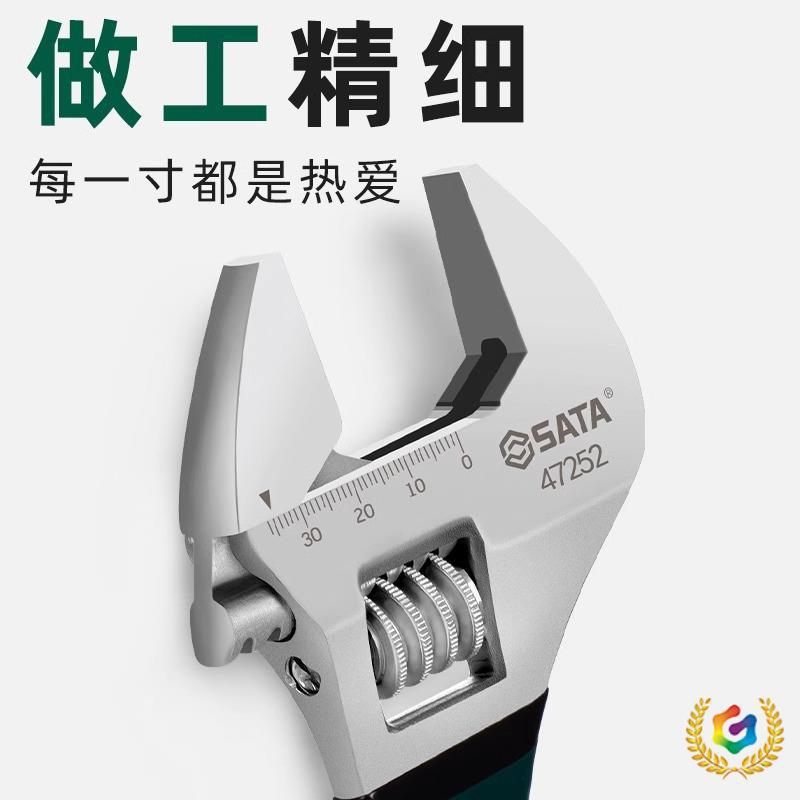 ⇝【直播专享】沾塑活扳手小型开口小号4/6/8/10/12寸碳钢加