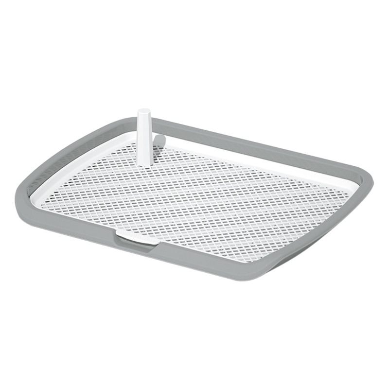 Inodoro Plano con Columna para Perros de PP, Anti-Salpicaduras, Desmontable y Lavable