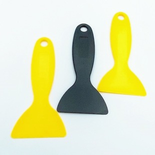 Plastic Scraper Car Film Tool Thickeneded Anti-Warping Small Yellow Shovel Special Mobile Phone Film Scraper for Hand Account
