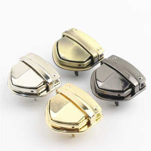 Bag Lock/Hardware Lock Buckle Bag Hardware Accessories Duck Tongue Lock Golden Metal Twist Lock Switch Lock Buckle