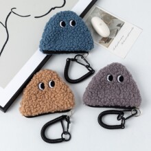 饭团多色零钱包带拉链小挂件毛绒绒小包便携可挂包个性小众收纳包