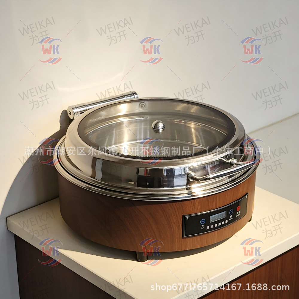 Horno de aislamiento térmico buffet de grano de madera horno de calentamiento eléctrico comercial horno de Buffy eléctrico inteligente CNC horno de calentamiento eléctrico de restauración hotelera hidráulico 9L