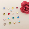 Cross -border Japanese crooked heart diamond diamond crystal crooked heart diamonds, youthful alien diamonds, super glittering stickers decoration