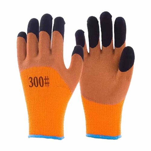 Winter Warmth Padded Durable Gloves with Fleece Lining, Thicker Fleece Inside, Warm and Durable Work Gloves for Construction Sites