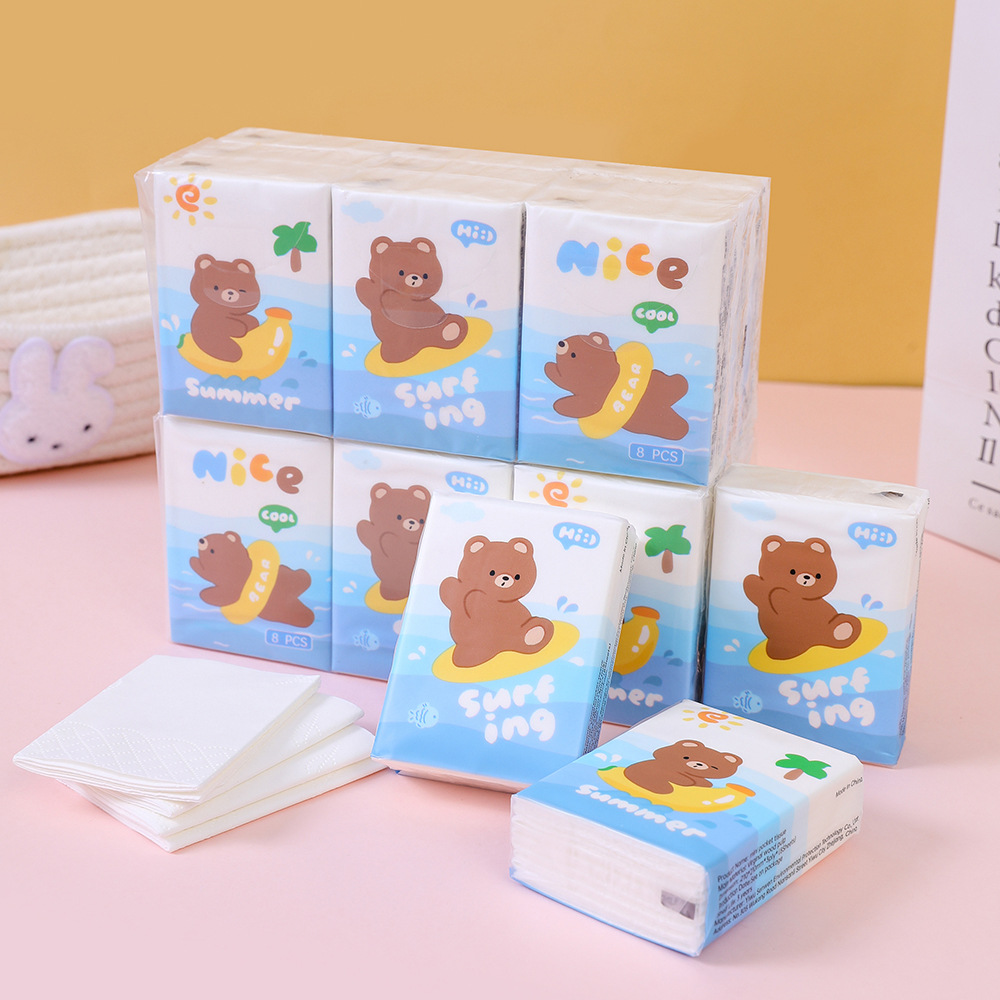Бумажные носовые платки Qilang, белые, упаковка из 9 штук
