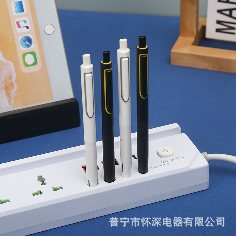 Soporte de teléfono móvil de escritorio bolígrafo socket de comercio exterior estándar británico estándar europeo americano blanco y negro mezclado para niños antichoque neutro