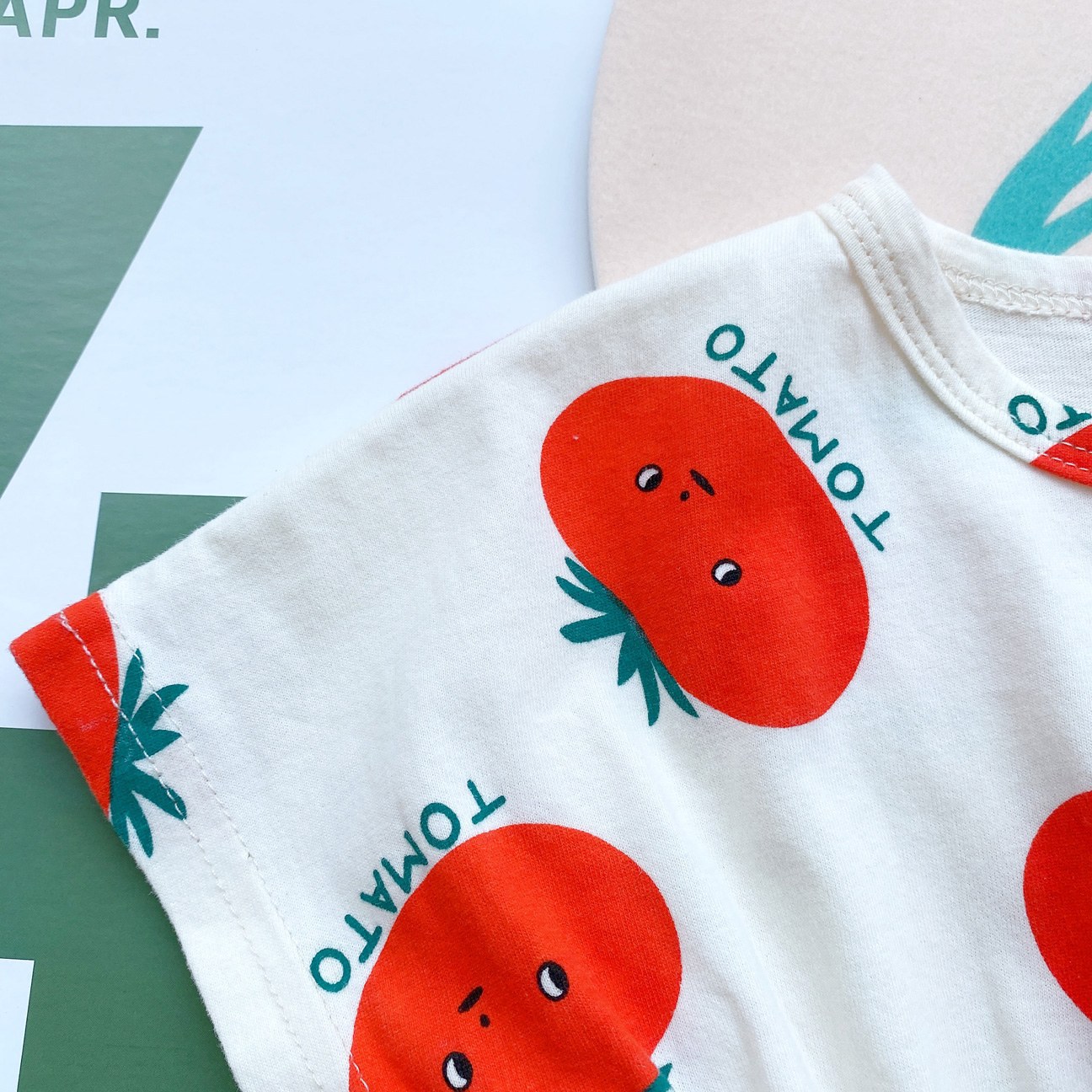 [Nuevo 7527] bebé de verano delgado tomate trepa ropa de bebé de verano ropa de abrigo