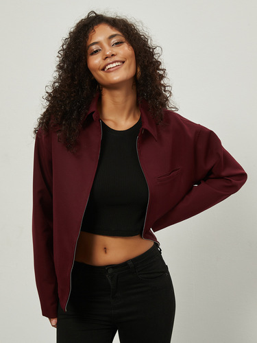 Cross-border women's wholesale fashion casual lapel jacket in European and American style—2024 autumn new arrival zip-up cardigan.