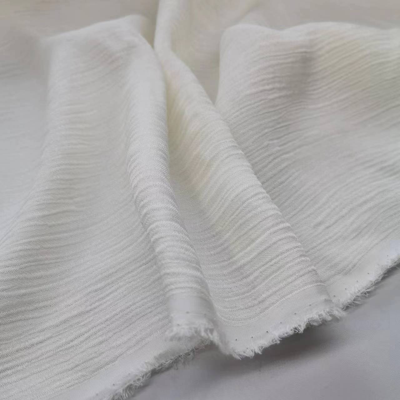 19 mm seda seda entrelazado corteza arroz arrugado camisa falda tela