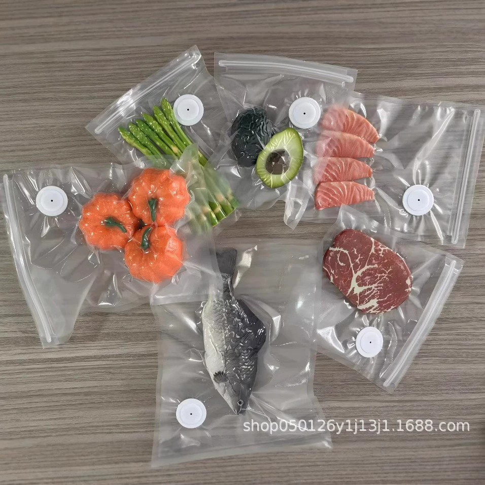Источник: производитель Гуандун Чжуншань Популярный в Европе и Америке пластиковый клапан вакуумный пакет для хранения свежести 5 раз вакуумный пакет для хранения свежести