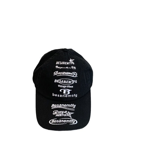 Adult Korean style niche design street fashion brand cap for women full embroidered letters soft top big children's baseball cap trendy