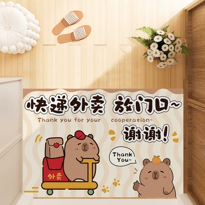 Avtomobil döşəmə paspasları — Indoor Entrance Carpet - express-delivery-is-placed-at-the-door-thank-you-4060cm