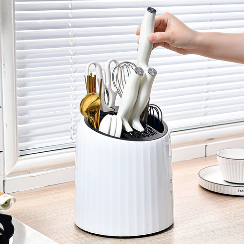 Battle spin knife rack storage shelf for kitchen knives and chopsticks, household item storage, wholesale