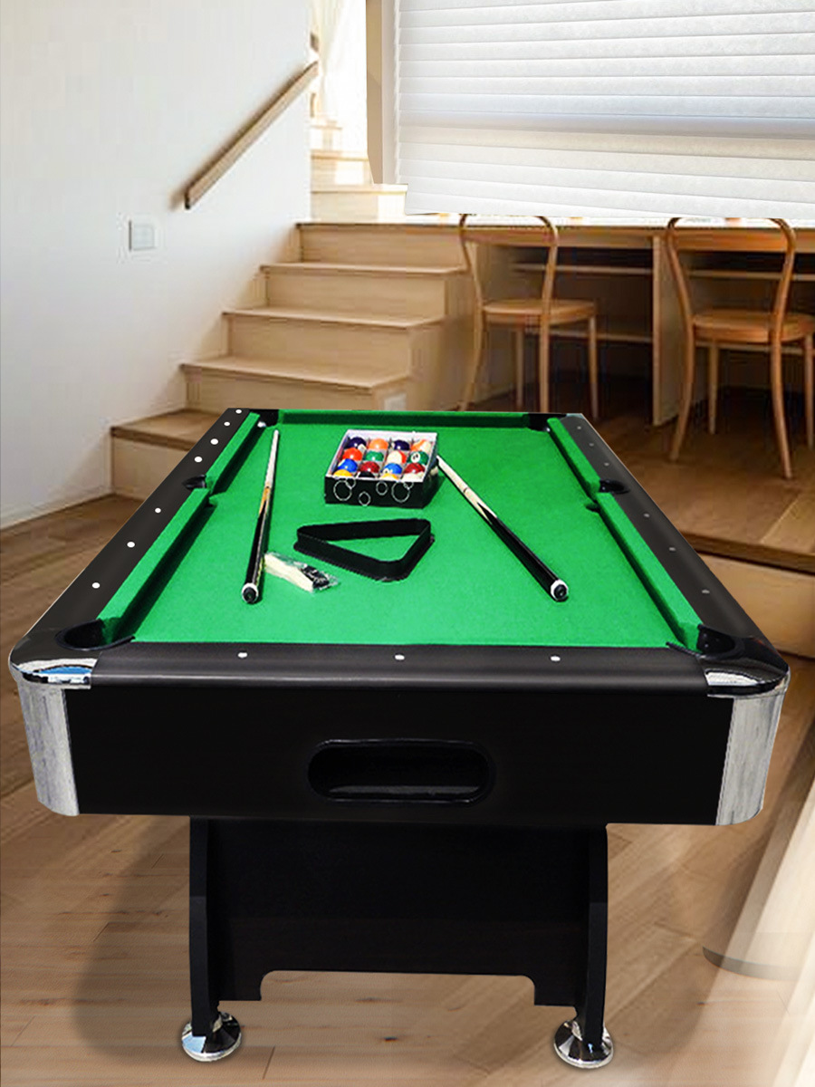 Mesa de billar estándar para el hogar, ocho mesas negras de estilo chino, billar británico, mesa de billar americana para adultos con función de retorno automático