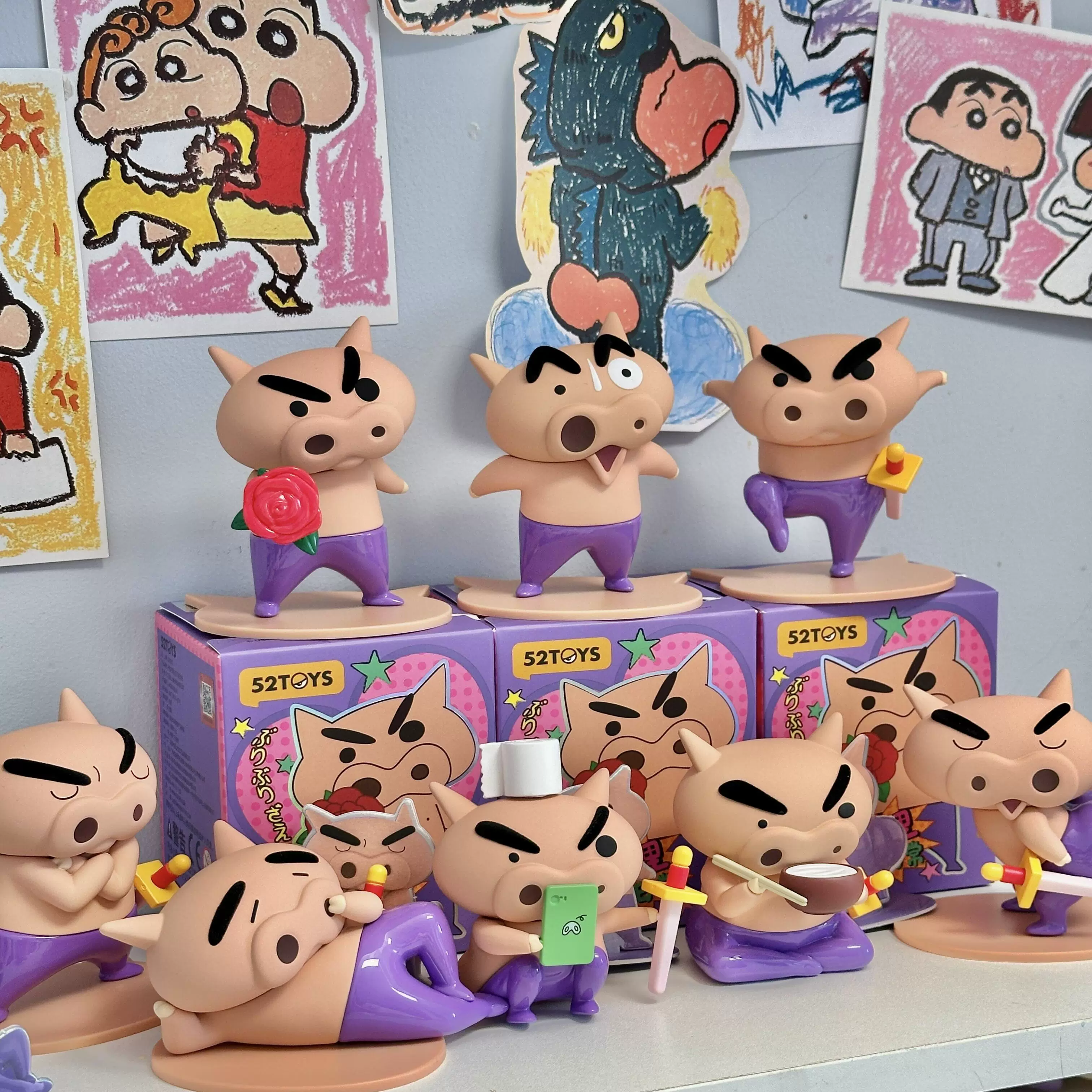 52TOYS Крейон Шин-Саэмон ежедневная серия фигурок в слепом боксе, модные игрушки-украшения, опт игрушек
