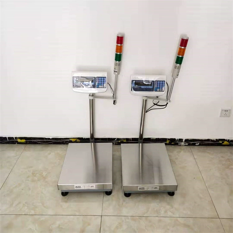 Трехцветный световой звуковой и световой сигнал тревоги, цифровые настольные весы, выход релейного переключателя верхнего и нижнего предела, напольные настольные весы, заводская цена