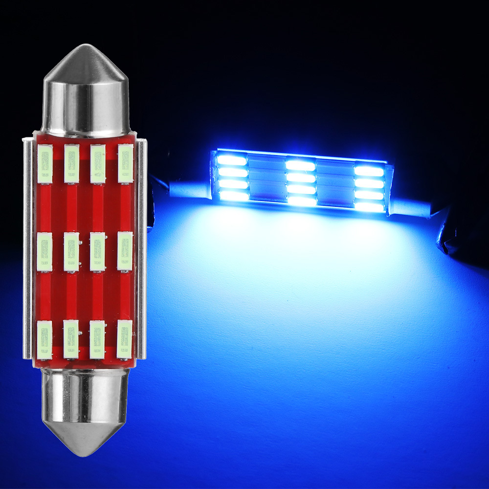 High Brightness LED 4014 12SMD Decoding Double Pointed Light License Plate